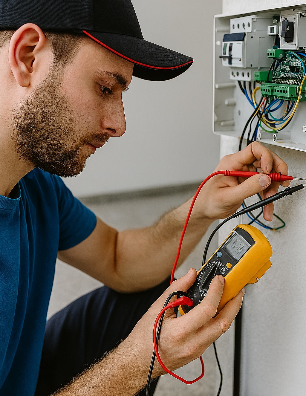 بررسی اتصالات درب اتوماتیک شیشهای